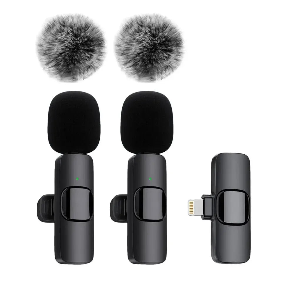 ClearWave™ Wireless Lavalier Microphone – Mini Clip-On Mic for iPhone, Android & Laptop (Plug & Play)