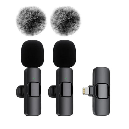 ClearWave™ Wireless Lavalier Microphone – Mini Clip-On Mic for iPhone, Android & Laptop (Plug & Play)