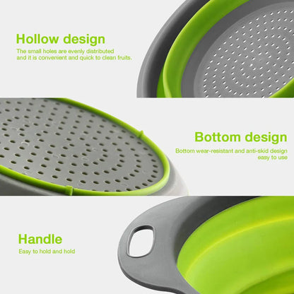 FoldiWash™ Silicone Collapsible Produce Basket