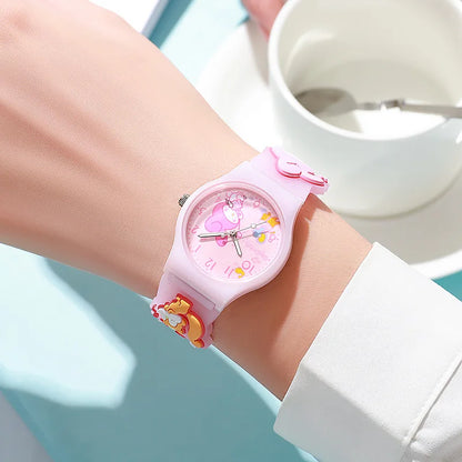 KawaiiTime™ Cinnamoroll & Kuromi Quartz Watch — Adorable Anime Gift for Girls