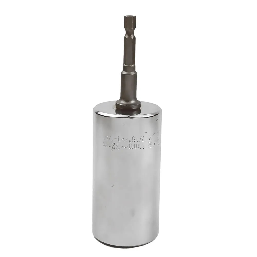 🔧 Universal Ratchet Wrench with Adjustable Socket Head (7–19mm / 11–32mm)