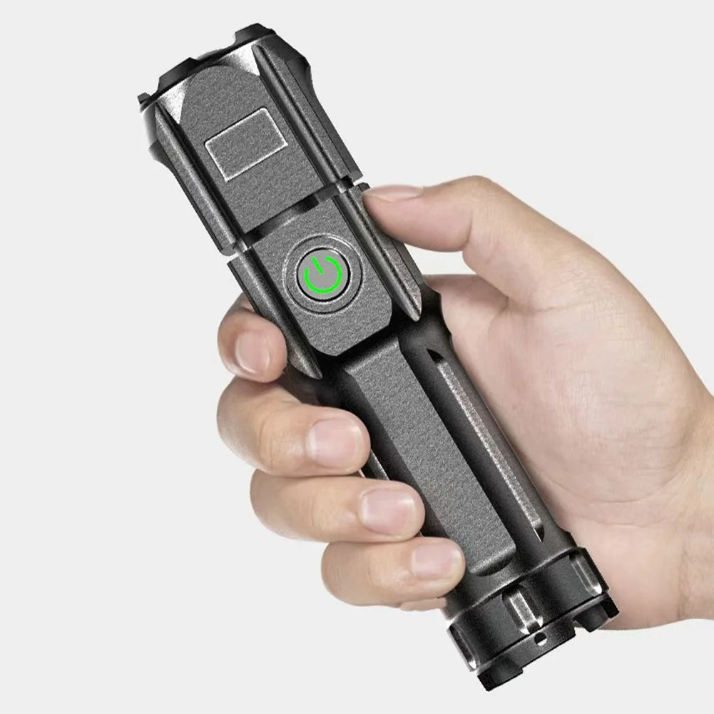 NightForce UltraBeam Pro Rechargeable LED Camping Torch with Zoom & Waterproof Design