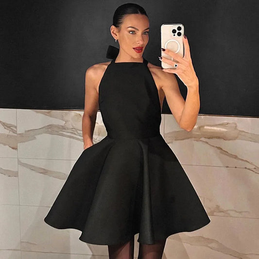Hailey Tie Back Mini Dress