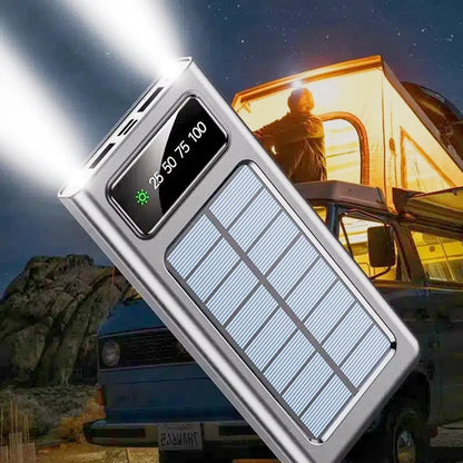 Solar Power Bank – High-Capacity Fast Charging Outdoor Portable Battery