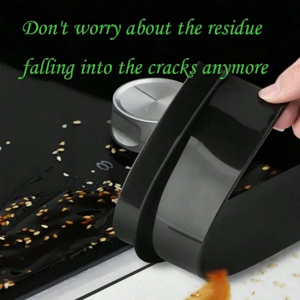 AquaSeal™ Silicone Gap Strip – Kitchen Stove Sealing Strip for Oil & Stain Protection