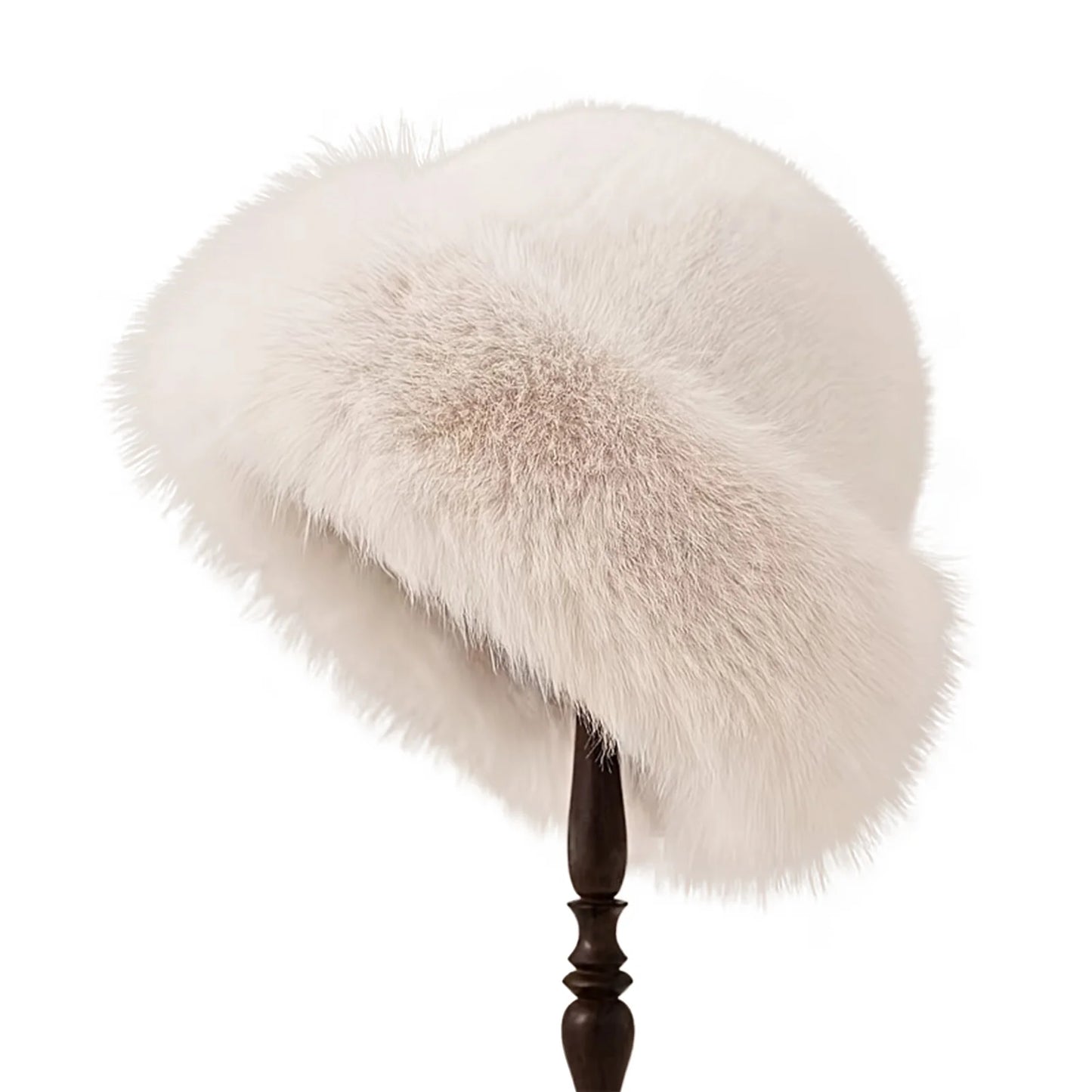 ArcticPlush™ Fluffy Fur Beanie Hat – Thick Warm Mongolian-Style Winter Cap