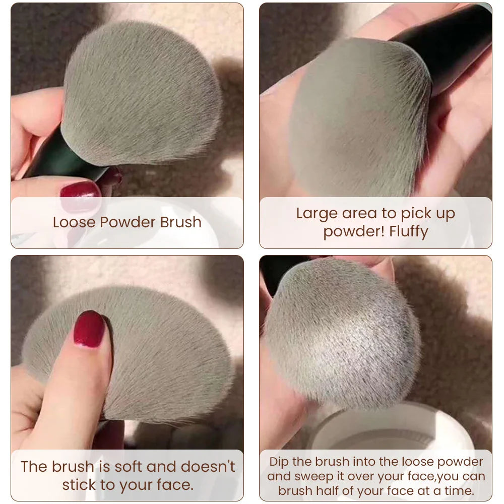 13-Piece Makeup Brush Set – Soft Bristles for Foundation, Blush & Eyeshadow with Travel Bag