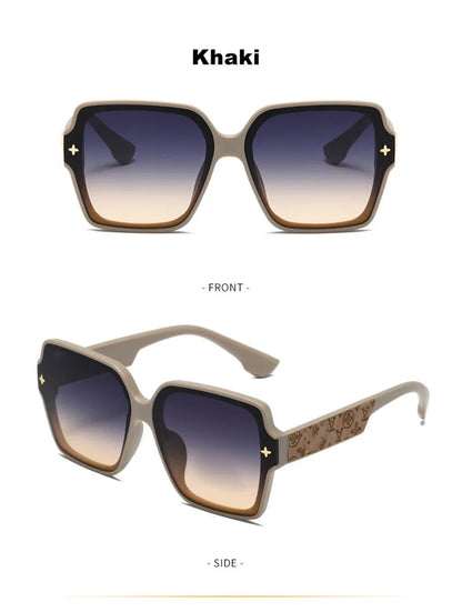 Square Frame UV400 Sunglasses – Luxury All-Match Style DS-8052-1