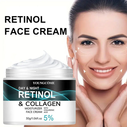 YOUNGCOME Retinol Cream Promotes Skin Elasticity And Luster Nourishing Nourishing And Locking Moisture To Improve Skin Texture