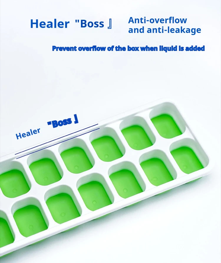 14 Grid Ice Cube Tray Silicone Mold Square Ice Cube Tray Mold Ice Cube Maker Non-toxic Durable Bar Pub Wine Ice Blocks Maker