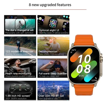 LAXASFIT T900 Ultra Smartwatch — Bluetooth Calling, Health Monitoring & Fitness Tracking