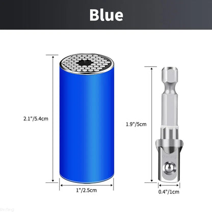 🔧 Universal Ratchet Wrench with Adjustable Socket Head (7–19mm / 11–32mm)