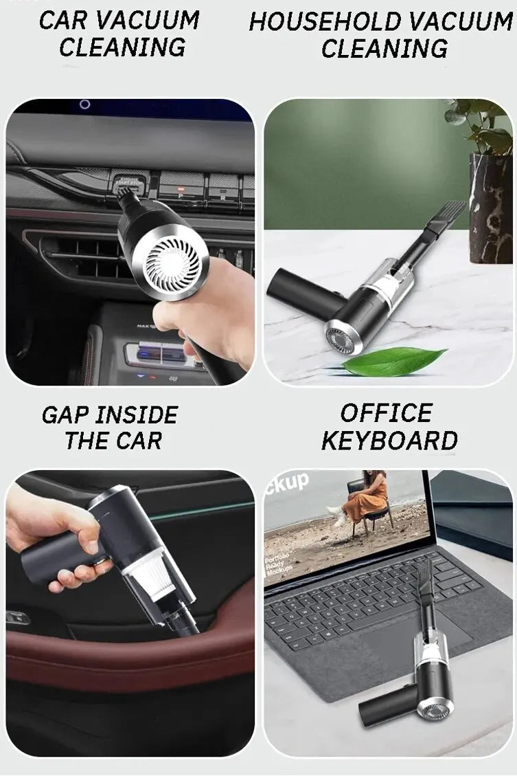 High-Power Cordless Vacuum for Home & Car Cleaning