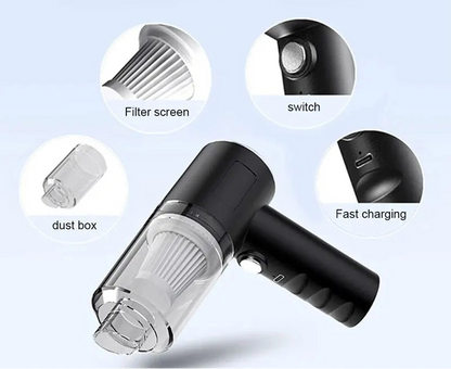 High-Power Cordless Vacuum for Home & Car Cleaning