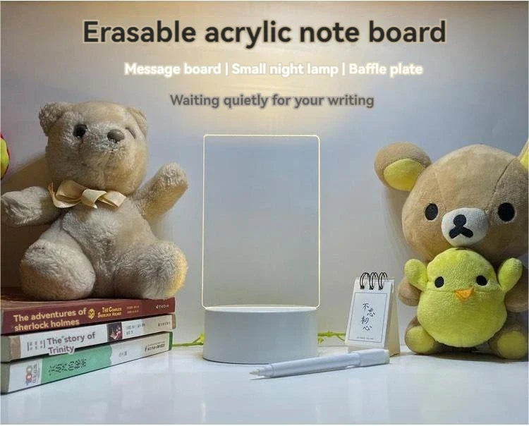 GlowSketch™ Erasable USB Drawing Board & LED Night Light — Creative Lamp for Children’s Bedrooms