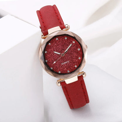 LuxeTime Men’s Business Quartz Watch – Roman Numeral Leather Calendar Wristwatch