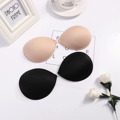 Invisible Silicone Push-Up Bra — Strapless Adhesive Backless Support