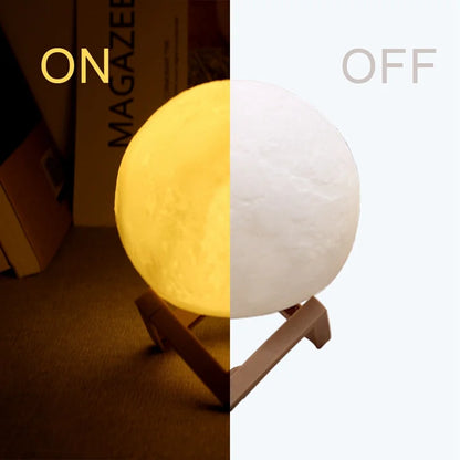 Galaxy Moon LED Book Light – Magical Night Lamp for Kids & Bedroom Decor