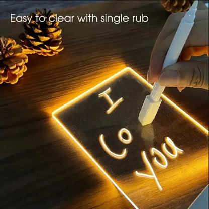 GlowSketch™ Erasable USB Drawing Board & LED Night Light — Creative Lamp for Children’s Bedrooms
