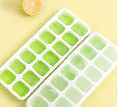 14 Grid Ice Cube Tray Silicone Mold Square Ice Cube Tray Mold Ice Cube Maker Non-toxic Durable Bar Pub Wine Ice Blocks Maker
