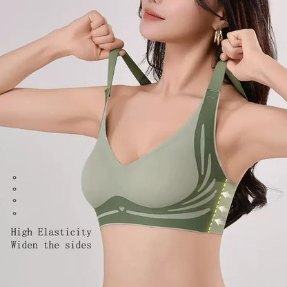 Plus Size Super Gather Push-Up Bra – Seamless Soft Support Full Cup Comfort Bra (Wire-Free)