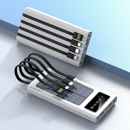 Solar Power Bank – High-Capacity Fast Charging Outdoor Portable Battery