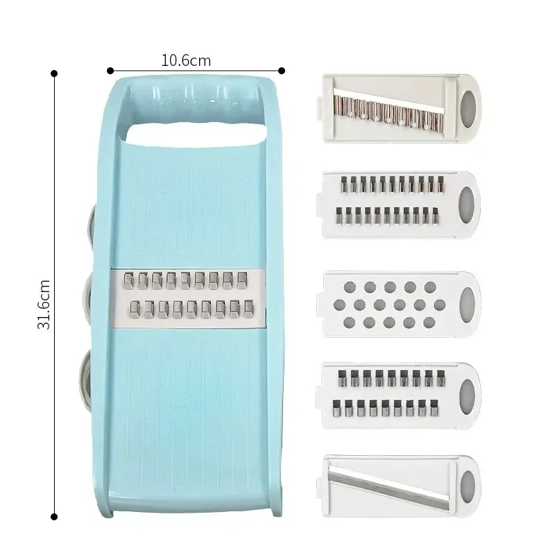 5-in-1 Vegetable Chopper – Multi-Functional Onion Chopper, Mandoline Slicer & Veggie Dicer