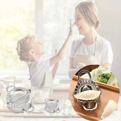 Stainless Steel Dumpling Maker – Ravioli & Pastry Press Mold for Dumplings, Pies & Wrappers
