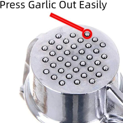 Stainless Steel Garlic Press Set – Garlic Mincer, Peeler & Cleaning Brush Kitchen Tool