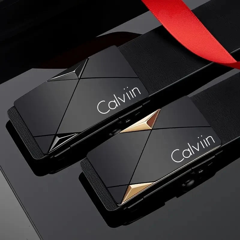 Stylish Men's PU Leather Belt - Fashion Belts for Daily Life, Leisure, Party, Festival, Work, and Business Automatic Buckle