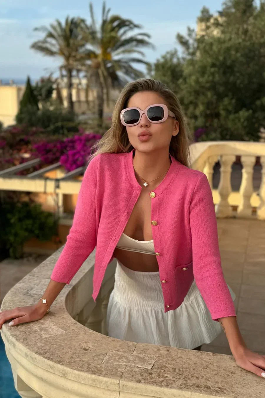 Milla Knit Cardigan – Chanel-Inspired