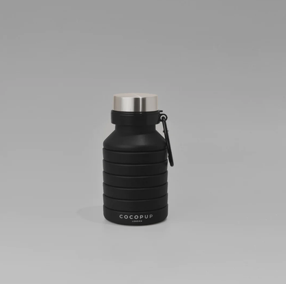 Collapsible Water Bottle – Leak-Proof Travel Bottle for You & Your Dog (Black)