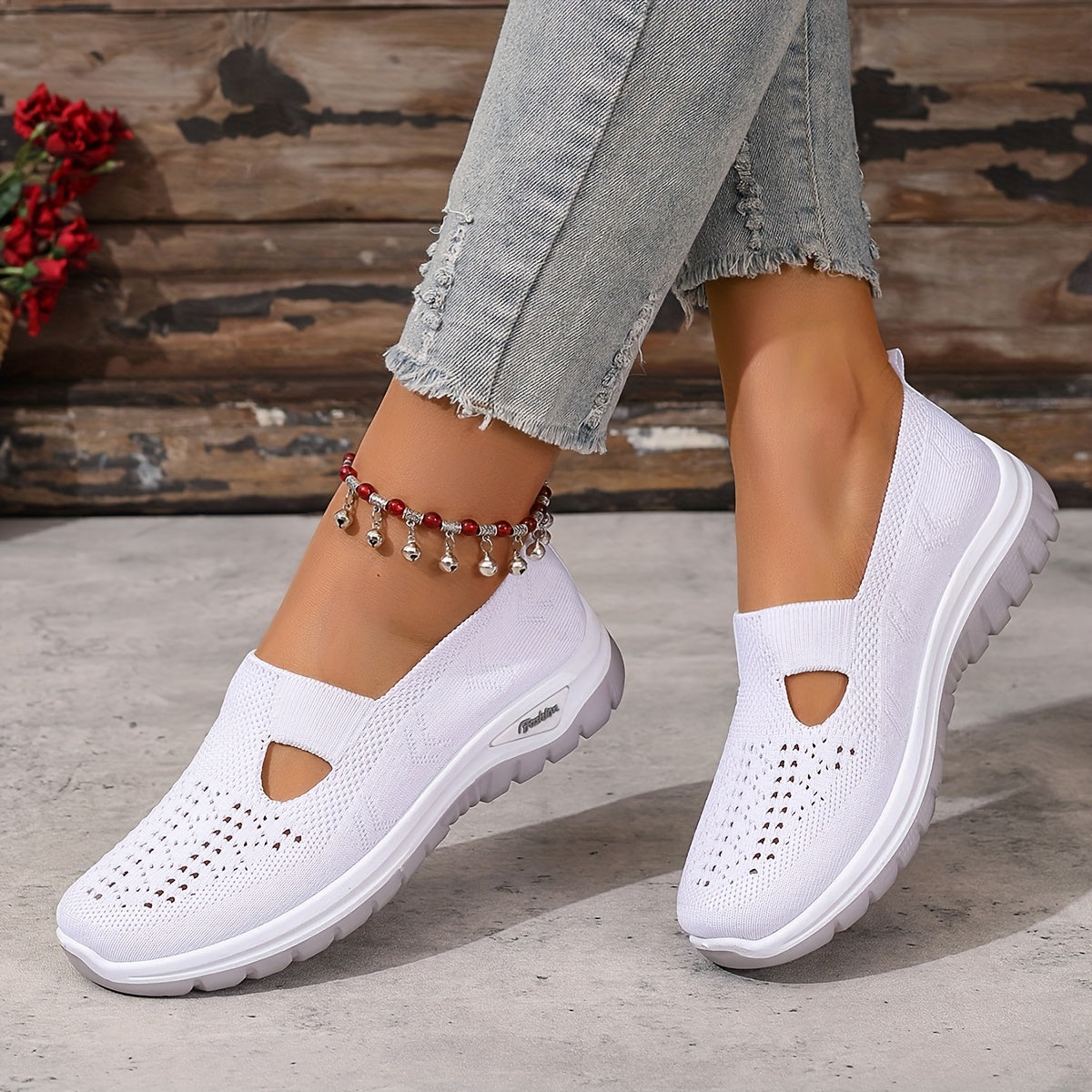 Casual Breathable Slip-On Walking Sneakers