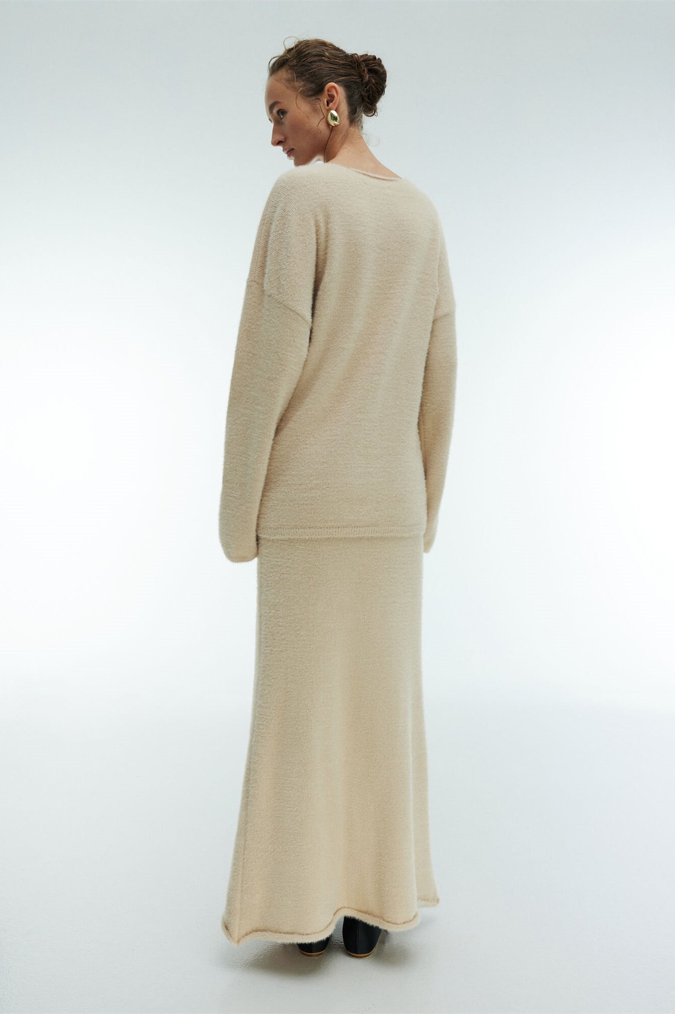 Babi V-Neck Knit Set