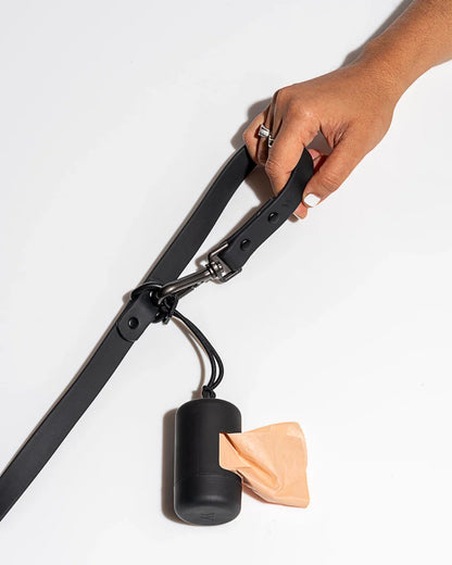 Dog Poop Bag Carrier – Leash Attachment Dispenser with Twist-Top Reload System