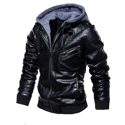 Premium Men's Genuine Leather Jacket - Free Shipping